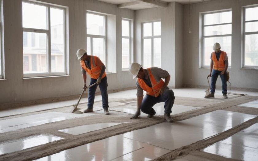 Полусухая стяжка пола: технология монтажа, особенности и области применения
