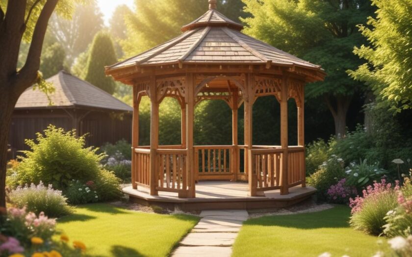 Садовые беседки из дерева для дачи: обзор цен и характеристик